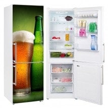 Vinilos decorativos para neveras cerveza fría
