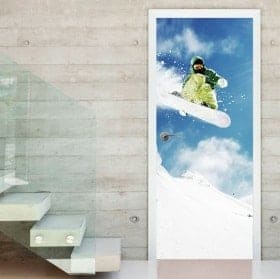 Vinilos para puertas snowboard