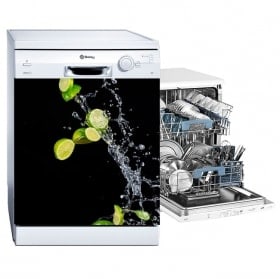 Vinilos para lavavajillas limones splash