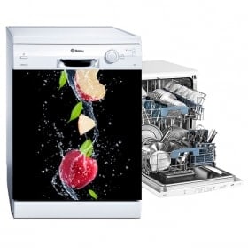 Vinilos para lavavajillas manzana splash