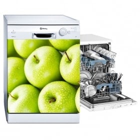 Vinilos decorativos lavavajillas manzanas