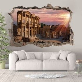 Vinilos decorativos 3D Biblioteca de Celso Turqu&iacute;a