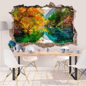 Vinilos decorativos 3D lago five flower China