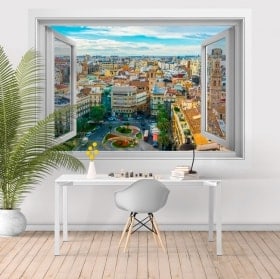 Ventanas de vinilo 3D Valencia plaza de la reina