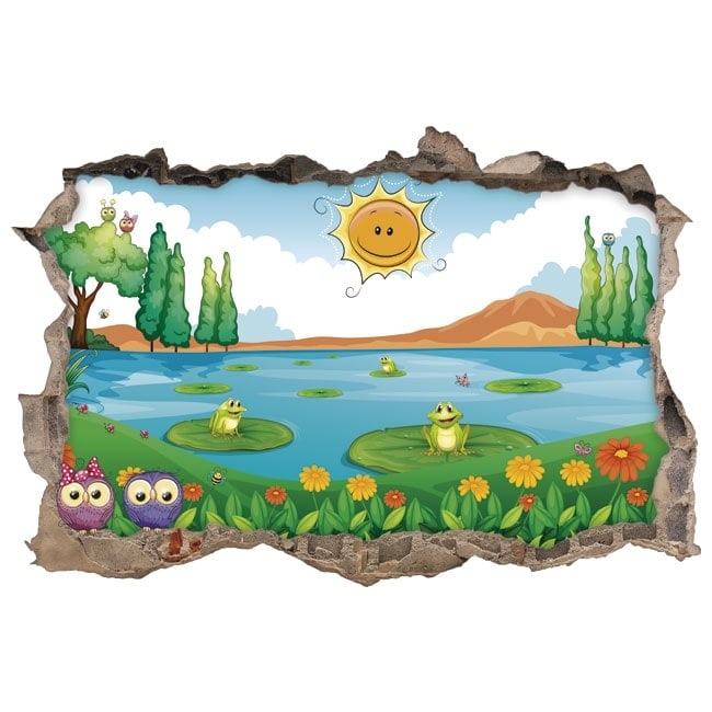 🥇 Vinilo 3D naturaleza infantil