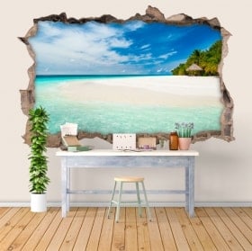 Vinilos 3D paraíso tropical