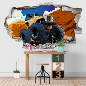 Vinilos adhesivos monster truck 3D