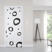 Vinilos para puertas trazos retro