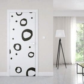 Vinilos para puertas trazos retro