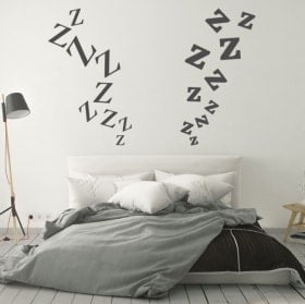 Vinilos decorativos cabeceros letras zetas