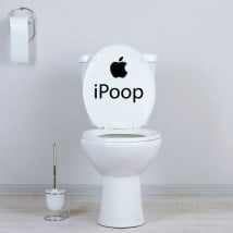 Vinilos decorativos para baños y paredes iPoop