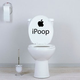 Vinilos decorativos para baños y paredes iPoop