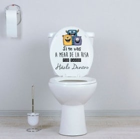 Vinilos WC si te vas a mear de la risa