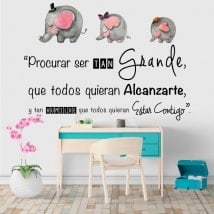 Vinilo frase procura ser tan grande y humilde