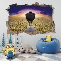 Vinilos decorativos millones de minions 3D