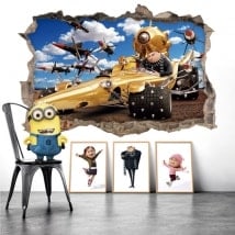 Vinilos minions mi villano favorito 3D