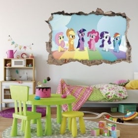 Vinilos y pegatinas mi pequeño pony 3D