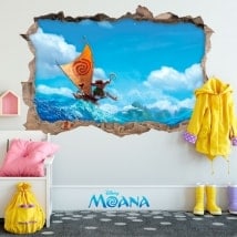 Vinilos infantiles Disney Moana 3D