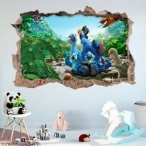 Vinilos decorativos paredes 3D Río 2