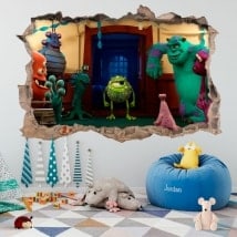 Vinilos infantiles monster university 3D