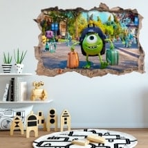 Pegatinas y vinilos monster university 3D