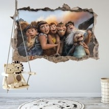 Vinilos infantiles 3D Los Croods
