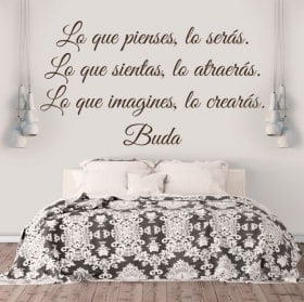 Vinilos decorativos frase de Buda
