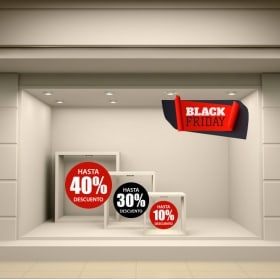Vinilos para comercios black friday