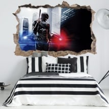 Vinilos decorativos 3D Robocop