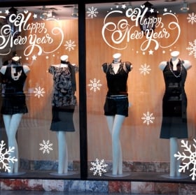 Vinilos decorativos happy new year
