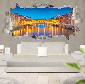 Vinilos 3D panor&aacute;mica Florencia Italia