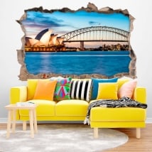 Vinilos decorativos Sídney Australia 3D