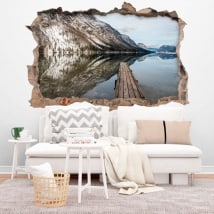 Vinilos lago Bohinj Eslovenia 3D