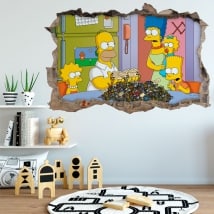 Vinilos adhesivos Los Simpsons 3D