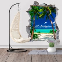 Vinilos palmeras Big Lagoon Islas De Filipinas 3D