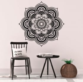 Vinilos mandalas yoga lotus
