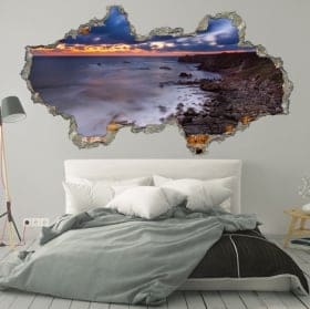 Vinilos decorativos amanecer costa de Bulgaria 3D