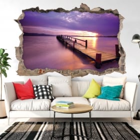 Vinilos decorativos colores atardecer 3D