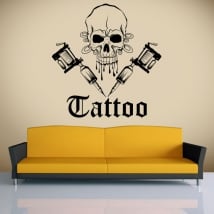 Vinilos decorativos calavera tattoo