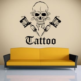 Vinilos decorativos calavera tattoo