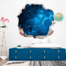 Vinilos de pared estrellas en el cosmos 3D