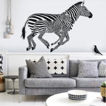 Vinilo decorativo de pared zebras