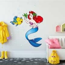 Pegatinas de vinilos infantiles la sirenita