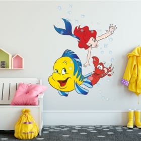 Vinilos decorativos infantiles la sirenita