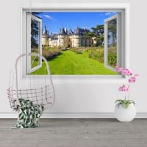 Vinilos decorativos castillo de Chenonceau Francia 3D