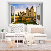 Vinilos adhesivos Francia castillo de Chenonceau 3D