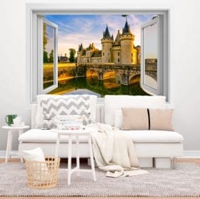 Vinilos adhesivos Francia castillo de Chenonceau 3D