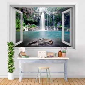 Vinilos cascadas Isla Reunión 3D