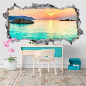 Vinilos amanecer playas Côn Đảo Vietnam 3D