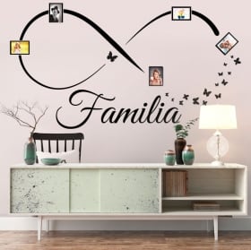 Vinilos decorativos infinito fotos familia mariposas